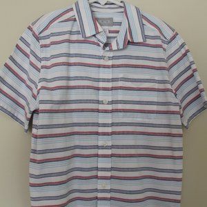 Boy's Children's Place Short Sleeve Button Down Collared Shirt Size 10-12